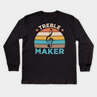 Treble Maker Funny Musician Kids Long Sleeve T-Shirt